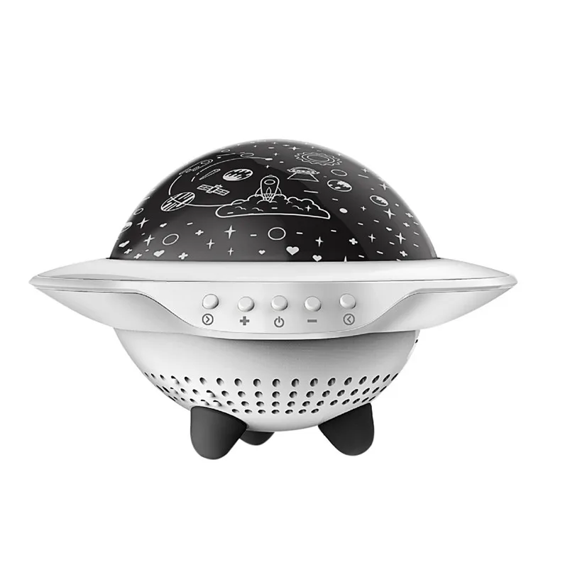 UFO Star Projector Lamp Sleep Night Light Rotating Lamp Bluetooth Version ABS Night Light 3 Brightness Lamparas 40AP0311