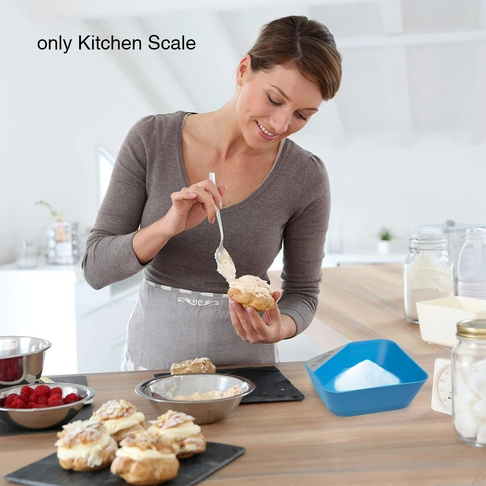 

Kitchen Scale Puppy Tools LCD Display ABS Food Weighing Digital Bowl Multifunction Home Measuring Durable Portable Mini