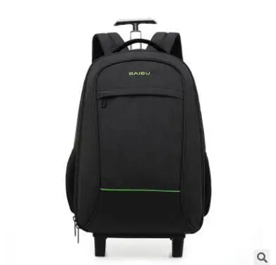 Travel Rucksack Bag Wheeled Backpack For Men Cabin Luggage Trolley Bags With Wheels Business Carry On Rolling Luggage Suitcase - Цвет: 21 Inch