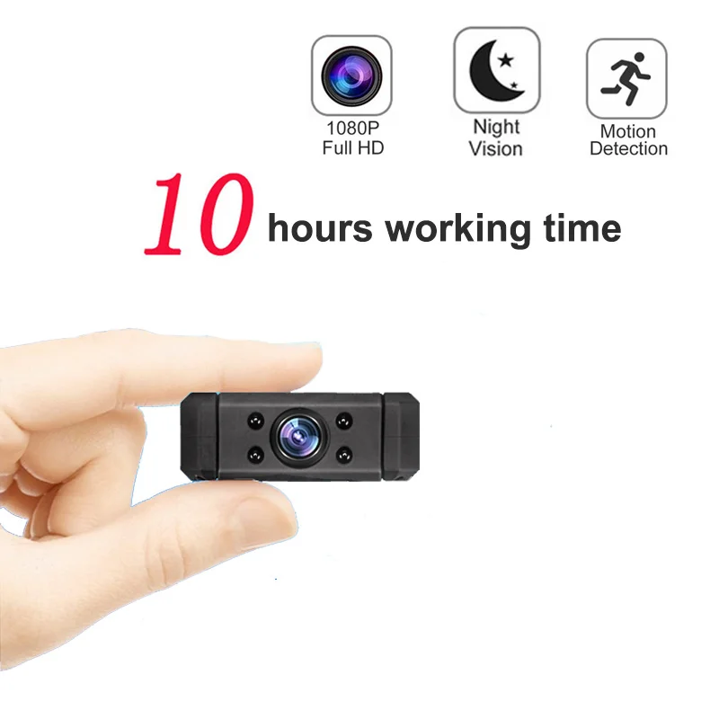 working 10 hours 1080P Infrared Night Vision Mini DV