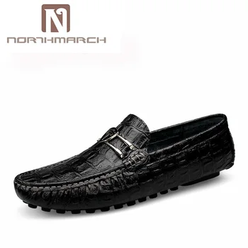 

NORTHMARCH Shoes Men Genuine Leather Fashion Brand Mens Loafers Leather Slip-On Men Shoes Breathable Boat Shoes Mocassin Homme