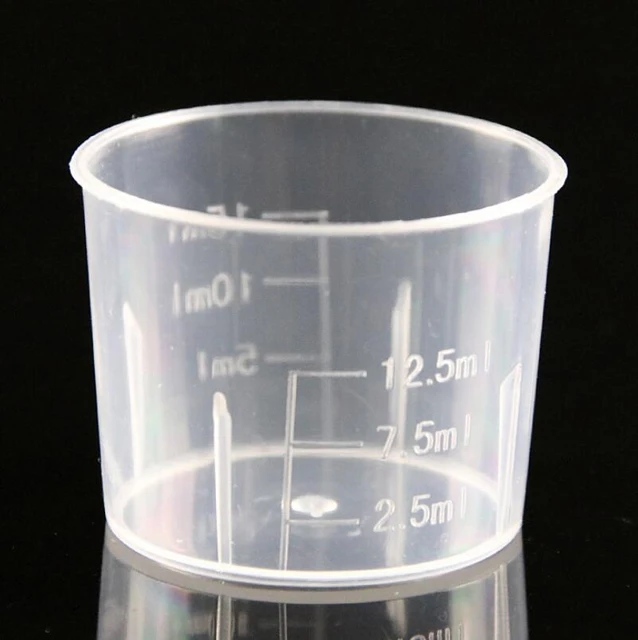 Free Shipping 15 Ml Transparent Plastic Small Liquid Measuring Cup