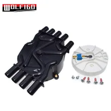 Conjunto Tampa Do Distribuidor WOLFIGO & Rotor Conjunto 2 pcs Para Chevrolet GMC SaVana Chevy Suburban 10452459 Novo