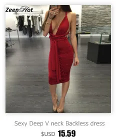 Low Cut Sexy Backless Women Dress Spaghetti Strap Dress Black Night Club Bodycon Bandage Slim Pleated Dress Summer Style