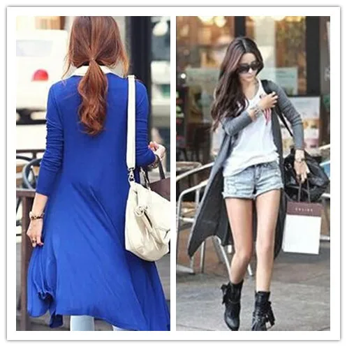 Casual Thin Knitted Sweater Crochet Button Cardigan Women Sunscreen Modal Maxi Loose Long Sleeve Ankle Length 6 Colour |