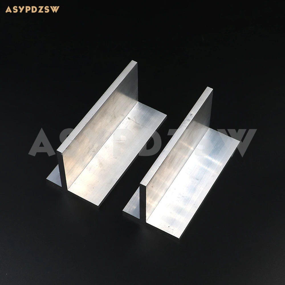 

2 PCS 95mm T-type Gold seal tube angle aluminum Power amplifier heat sink