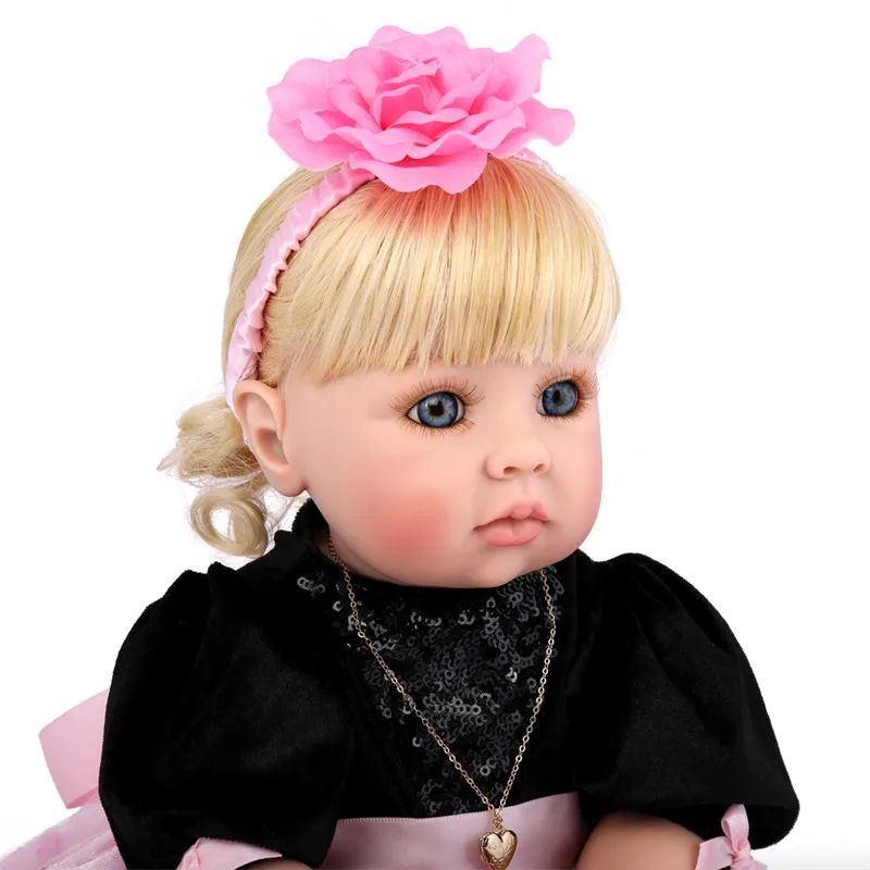 

50cm Silicone Reborn Baby Doll Toys 20inch Vinyl Toddler Princess Girl Babies Doll alive child Birthday Gift bonecas