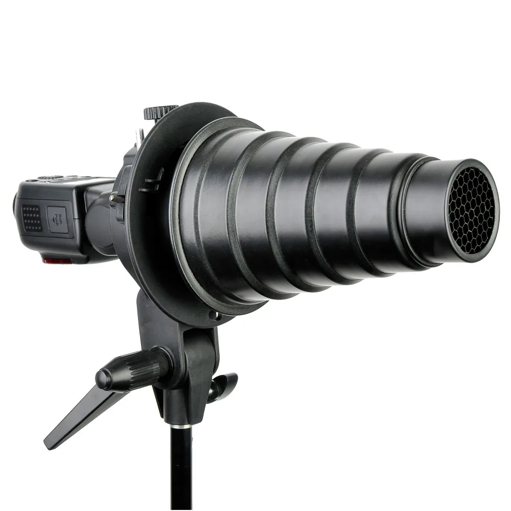 Godox s образный Кронштейн для вспышки Bowens S держатель Speedlite Snoot софтбокс с