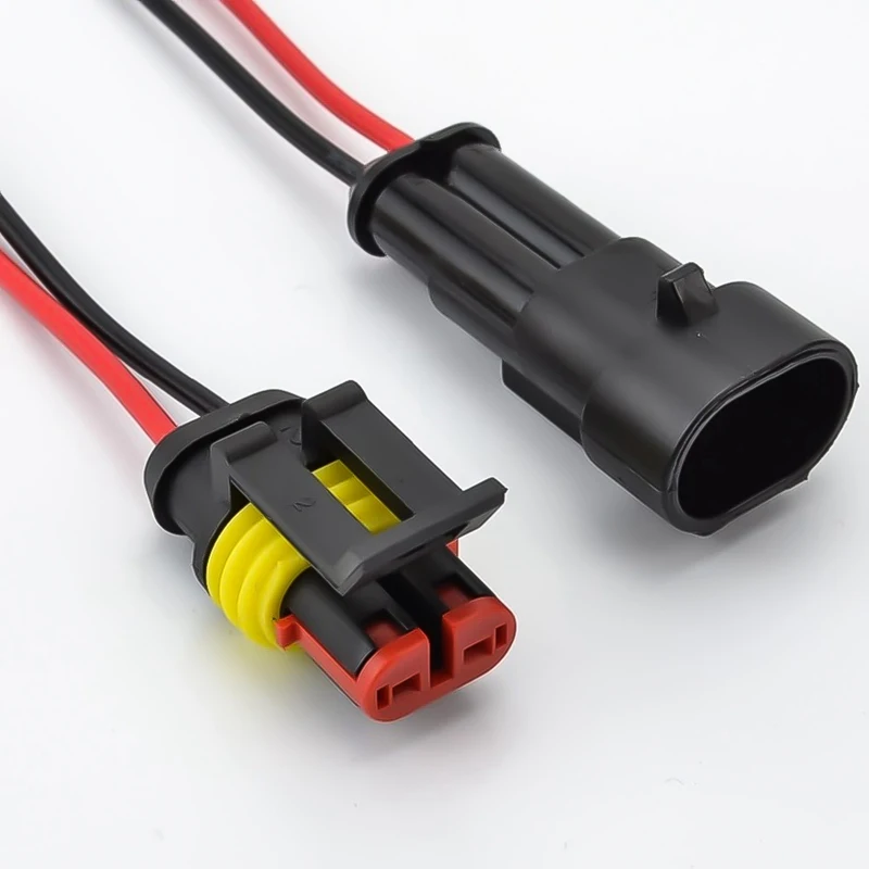 

Promotion! 10cm Long JST SM 2Pins Plug Male To Female Wire Connector Waterproof Plug *4 + Female *1 + Male *1 + Terminal 4