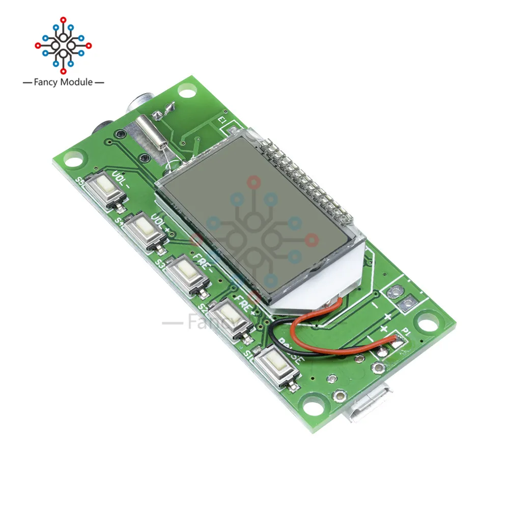DSP & PLL цифровой беспроводной микрофон стерео fm-передатчик модуль 87-108 мГц
