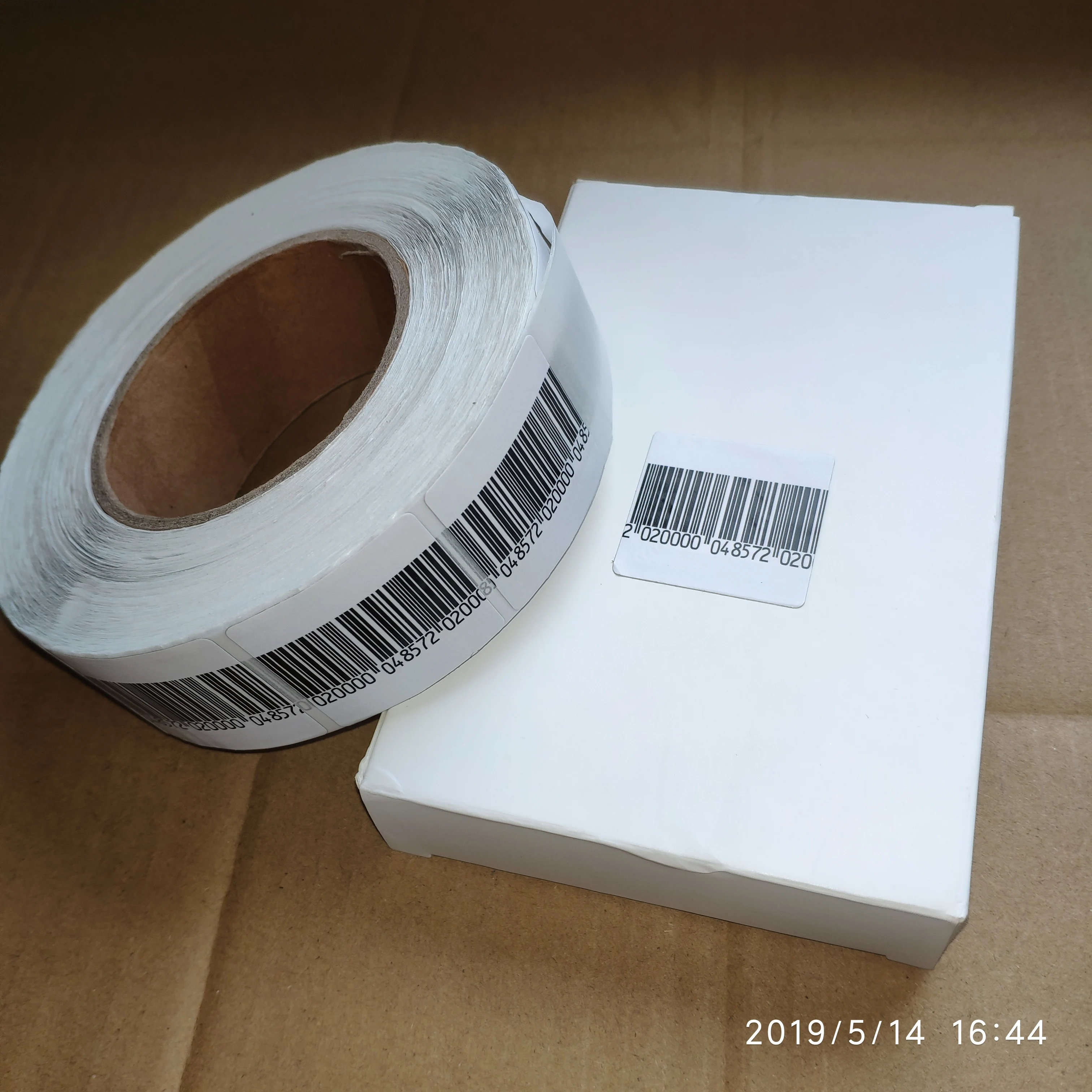 HOUZE 40000 шт./лот этикетка штрих кода безопасности 4x4 см наклейки RF 8 2 МГц мягкая EAS