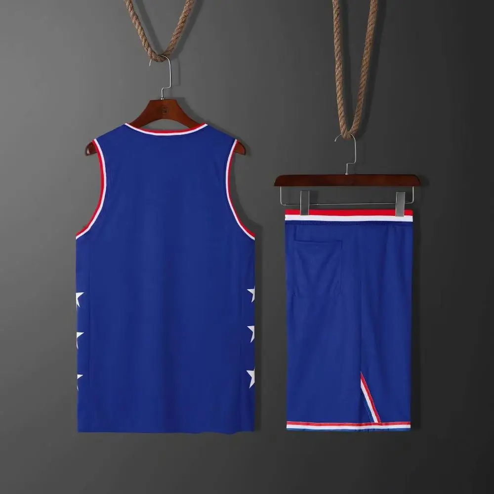

2019 summer basketball uniform city version custom pattern sleeveless multicolor basketball uniform