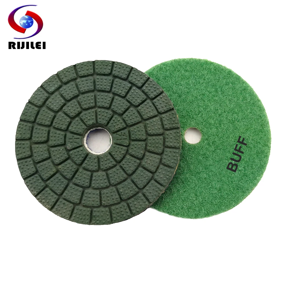 RIJILEI 10 PCS/Set 4 inch Diamond Polishing Pad concrete floor