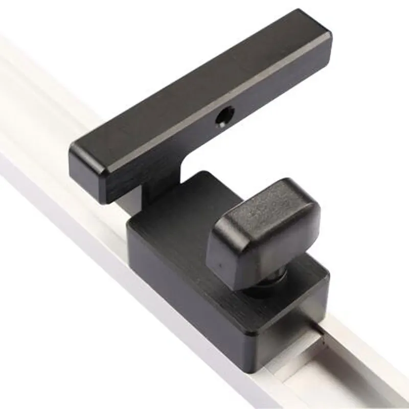 T слот Miter Track Stopper алюминиевый сплав желоб ограничитель флип ручная