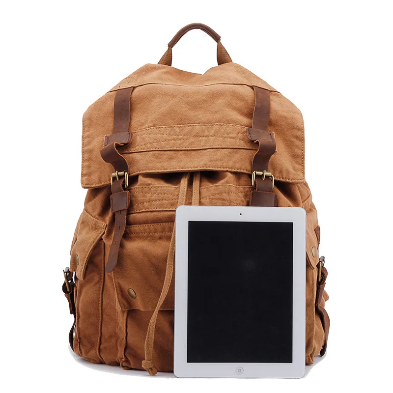 Fashion Vintage Canvas Backpack Mountaineering Men's Backpacks Casual 2016 School Packpacks Bags