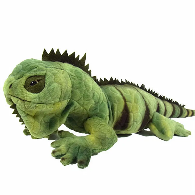 stuffed green lizard