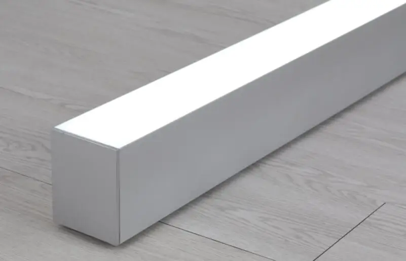 US $356.00 Free Shipping 12m 15m 18m LED Linear light withsuspended cable and joint connectors silver and white housing available