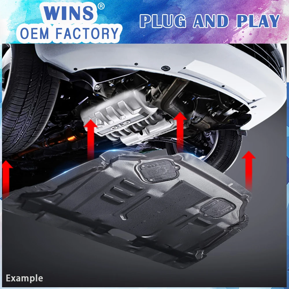 Car styling For Honda CITY Plastic engine guard 2008 2014 For CITY