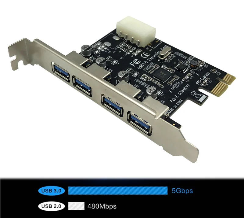 U3V PCI Express Post Card PCI-E USB 3.0 Adapter Card (7)