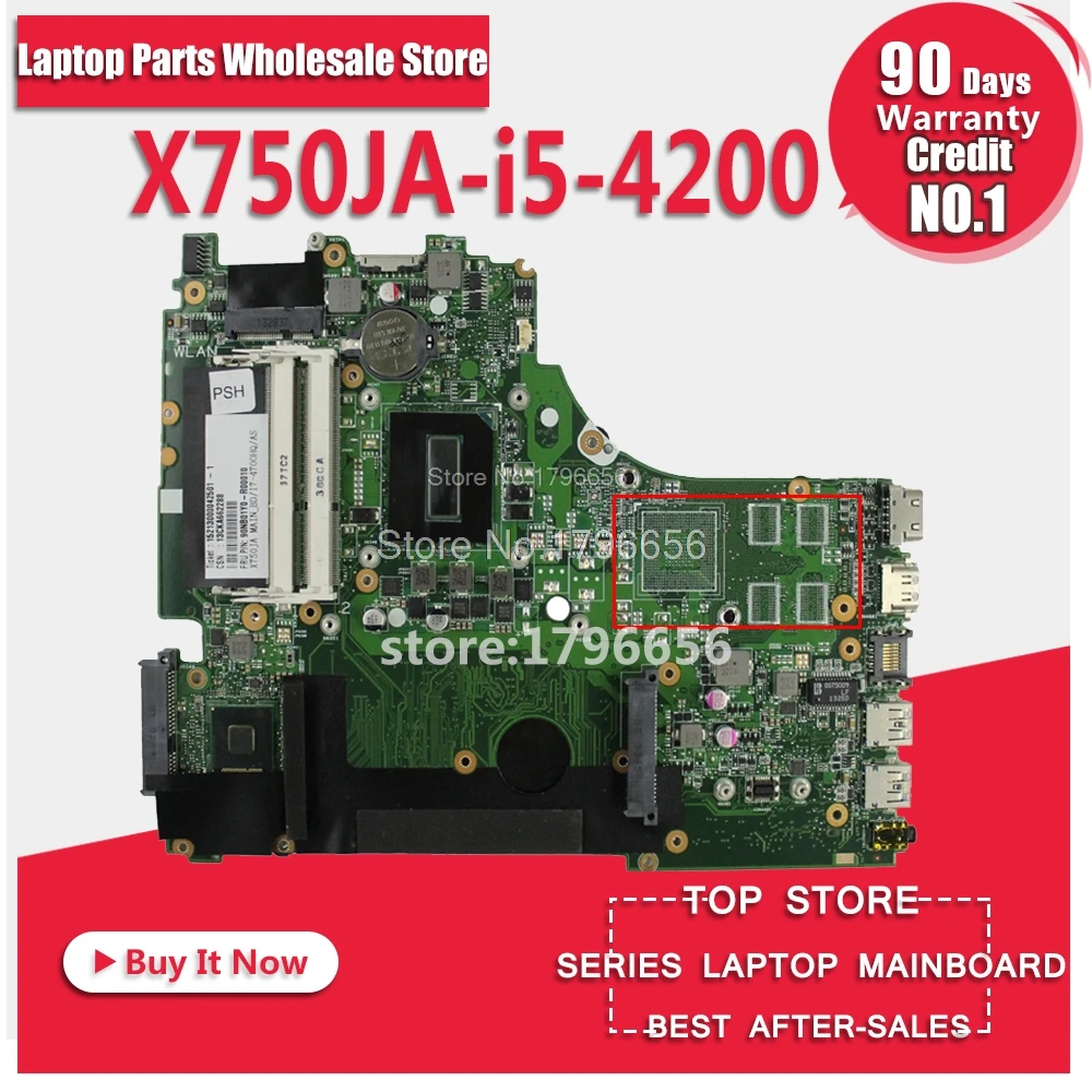 

X750JA-I5-4200/4210 Motherboard For ASUS X750J k750J A750J X750JB Notebook notebook motherboard mainboard