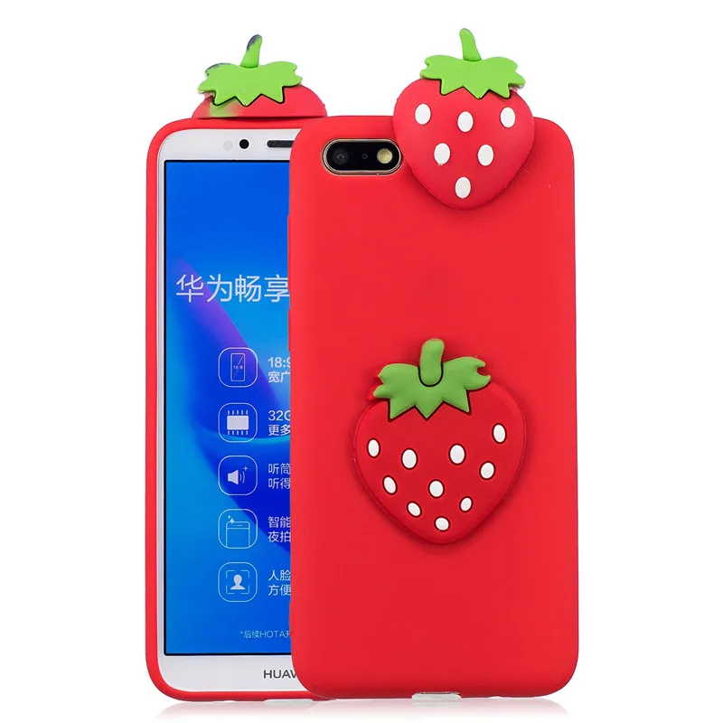 3D Милый Панда Единорог кактус силиконовый чехол для телефона на Fundas huawei Y5 /Y5 Prime /Honor 7S чехол для женщин и детей