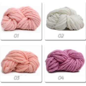 

250g Blended yarn Korea Super coarse wool Icelandic wool Large thickness hat line wool rough baby hat scarf coat line New QW018