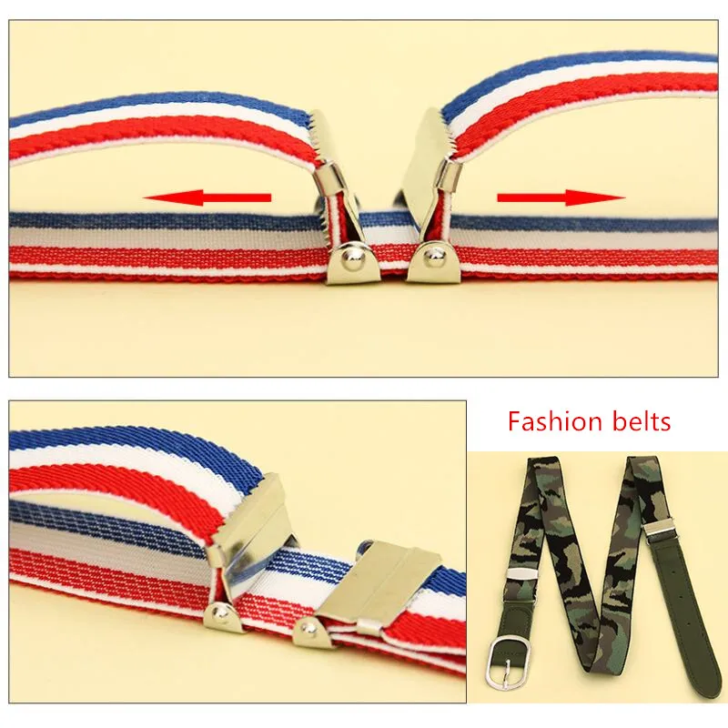 luxury fashion children Elastic Waist Belt high quality Children girls/boys candy belts Alloy Buckle jeans Elastic beltWaistband