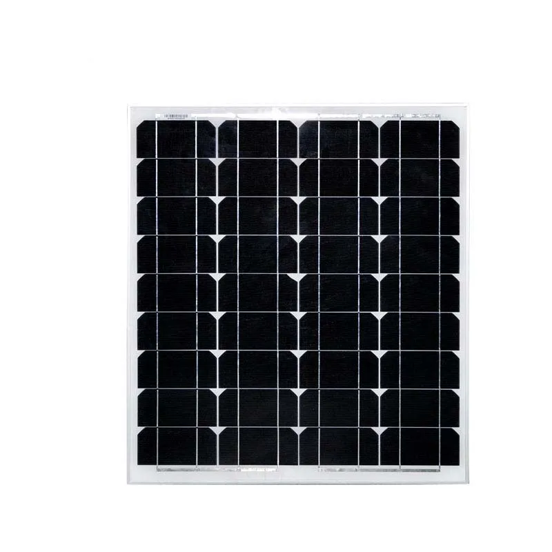 

solar panel china 50w 18v mono photovoltaic solar energy solar charger for car battery 12v paneles solares high efficency