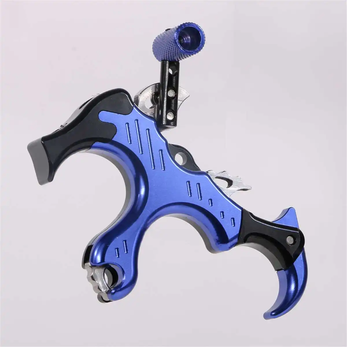 

1pc Archery Compound Bow Release Thumb Caliper Trigger 3 Finger Grip Left/Right Hand Adjustable Hunting Shooting Accessories