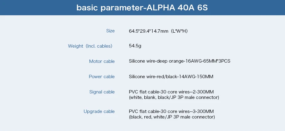 Controlador de Velocidade de Alta Qualidade para rc T-motor Alpha Foc Fpv Avião 40a lv Esc 9 Peças e Acessórios
