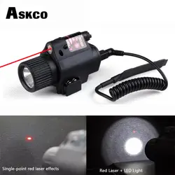 Askco Quick Release 5 МВт Мощный тактический M6 Red Dot лазерный прицел набор для винтовка выстрел из пистолета светодио дный фонарик Combo Sight