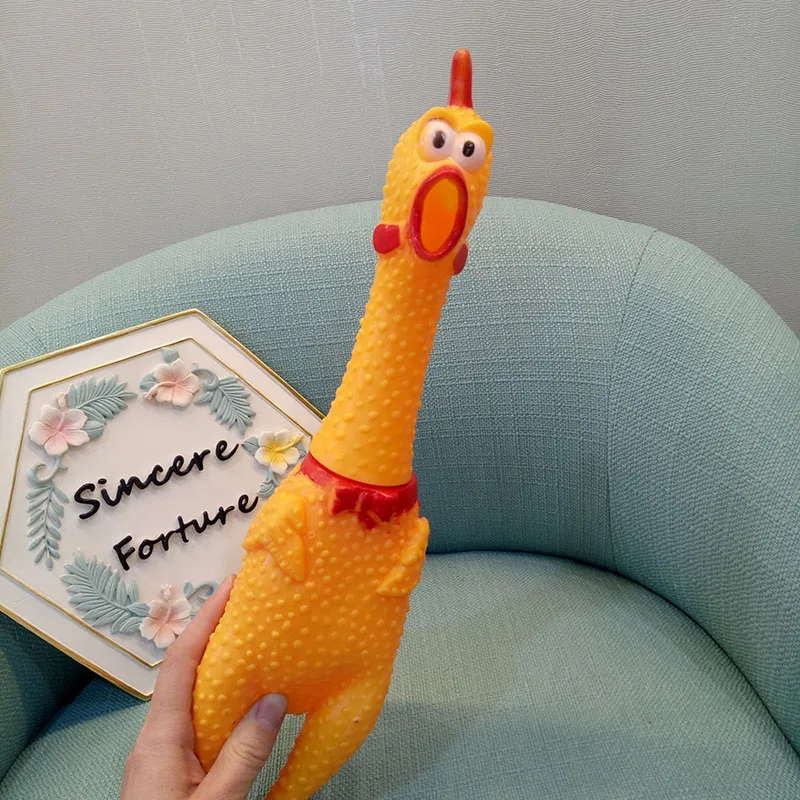 Large Screaming Chicken New Funny Vent Chicken Squeaky Chicken Voice