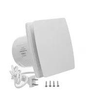 12 Вт 4/6 дюймов вентиляционный вентилятор с низким уровнем шума 220 В вентиляция для дома, ванны, кухни, спальни, туалета стены бесшумный вытяжной вентилятор