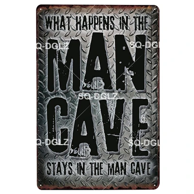 [SQ-DGLZ] Добро пожаловать в мужская пещера металлический знак медведь настенные дощечки с рисунком бар вывеска для декора художественный плакат металл - Цвет: 1194