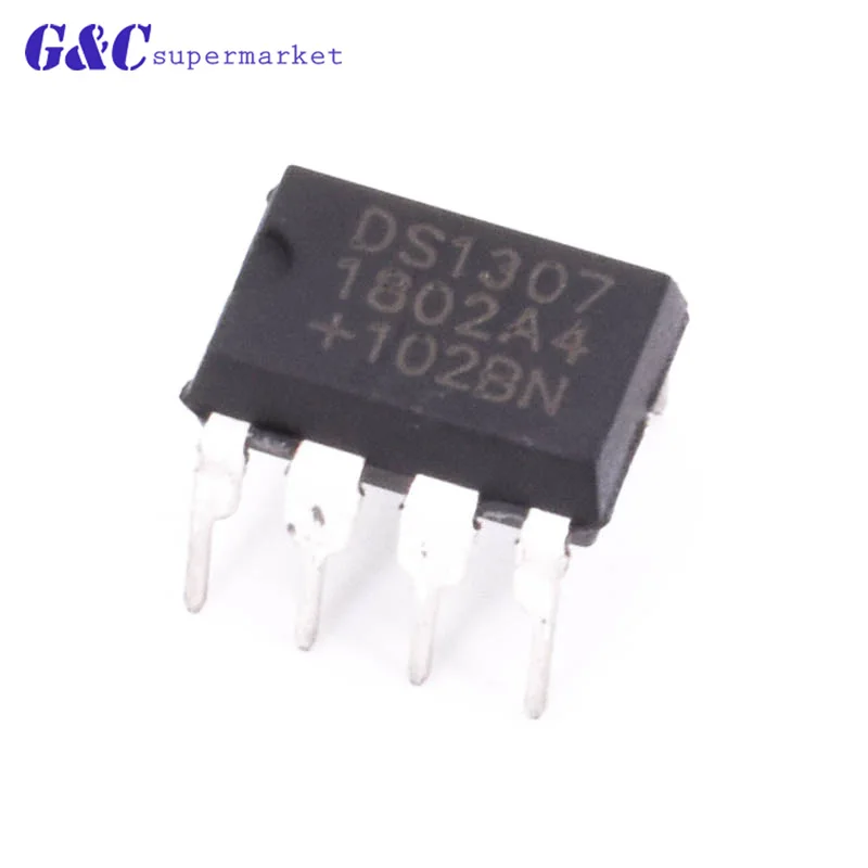 10 PCS DS1307 DIP8 DS1307N DIP new IC DS1307ZN DIP8 Clock Timing - Real Time Clock IC
