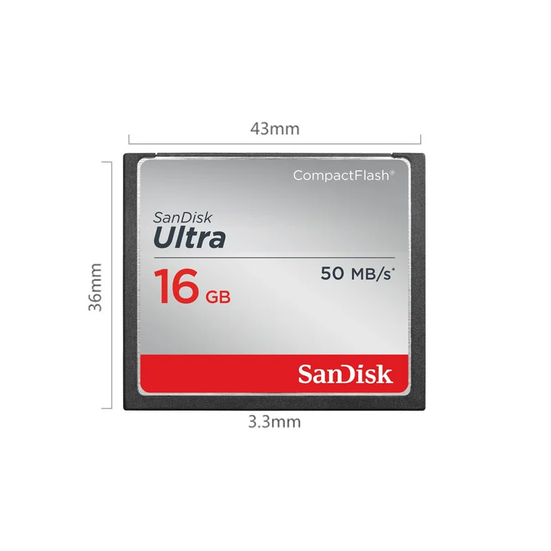 Sandisk Ultra Compact флеш-карта ГБ 8 ГБ 16 ГБ 32 Гб CF карта памяти до 50MBs 4 К Full HD для цифровой зеркальной камеры CF карта