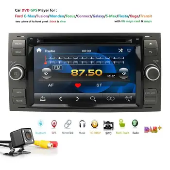 

IPS 2Din 7" Car DVD Player For Ford Focus/Mondeo/Transit/C-MAX/Fiest GPS Navigation car Radio auto FM/AM DAB cam