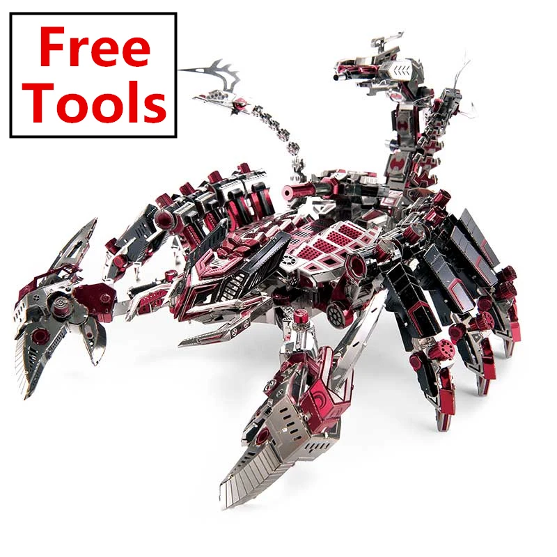 ММЗ модель Microworld Red Devils Scorpion 3D, металлическая головоломка, набор для сборки моделей, лазерная резка, пазлы, игрушки D003|Пазлы| | АлиЭкспресс