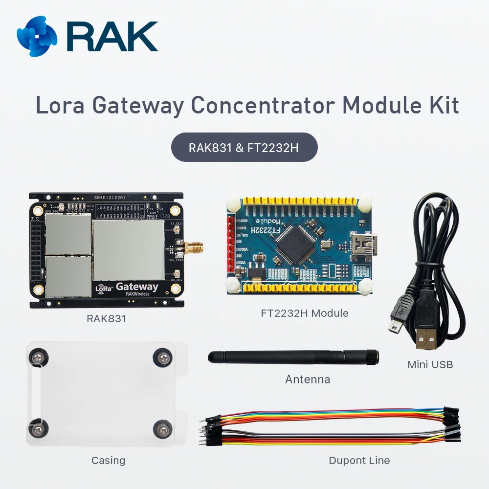Lora шлюз концентратор модуль комплект RAK831 основываясь на SX1301 433/470/868/915 МГц