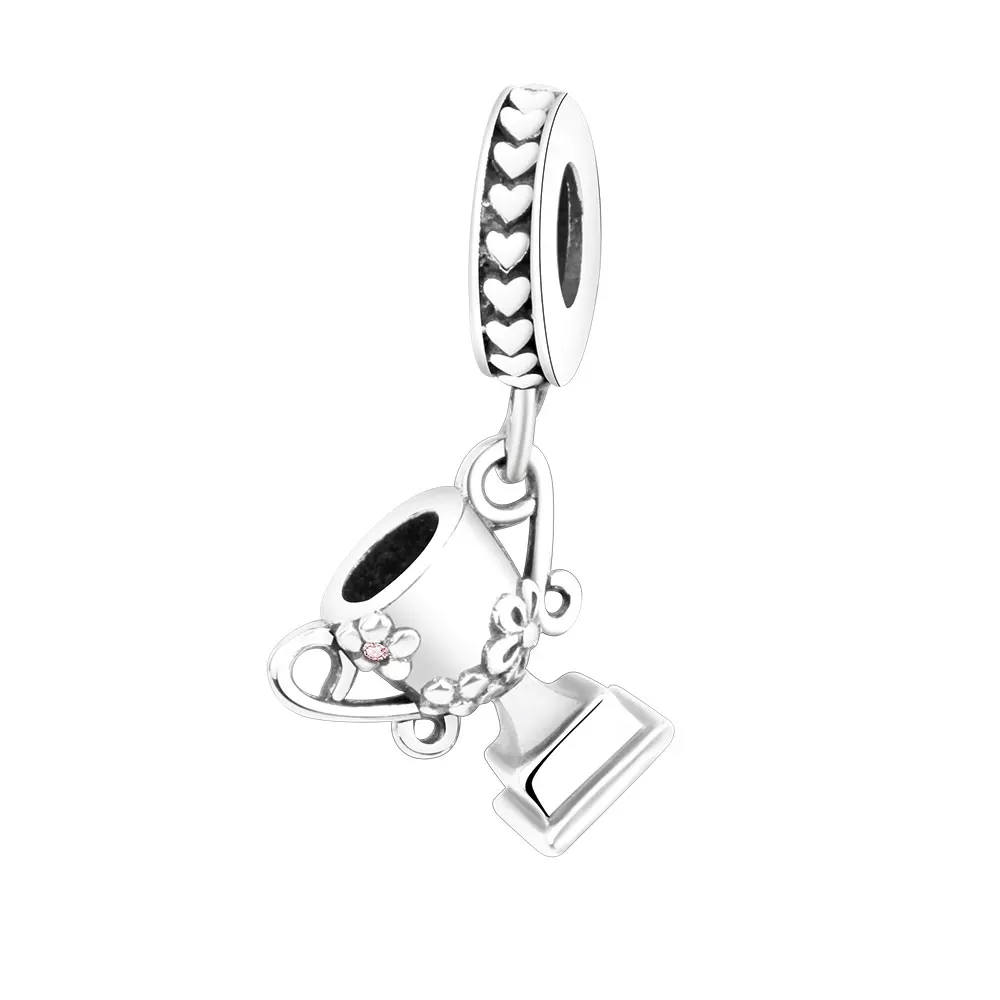 

Fit Original Pandora Charm Bracelet Champion Cup Trophy Winner Cup Dangle 100% 925 Sterling Silver Charm Bead DIY Gift Berloque