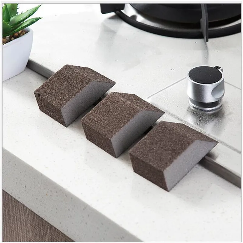

3PCS Clean Emery Decontamination Sponge Dishwashing Cleaning Sponge Artifact Kitchen Tool Clean Crevice Portable Mini 7*4.2*2.5