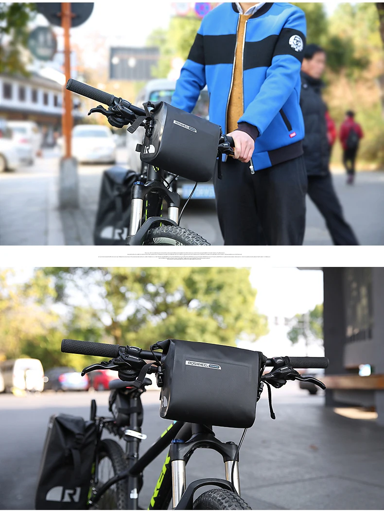 Roswheel сухой серии полный водонепроницаемый велосипед Велоспорт седло Паньер заднего сиденья руль сумка багажник чехол для телефона держатель