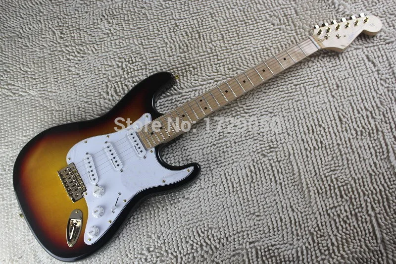 

2017 china factory custom Top Quality New Custom ST sunburst color Electric Guitar Gold hardware Free Shipping 51