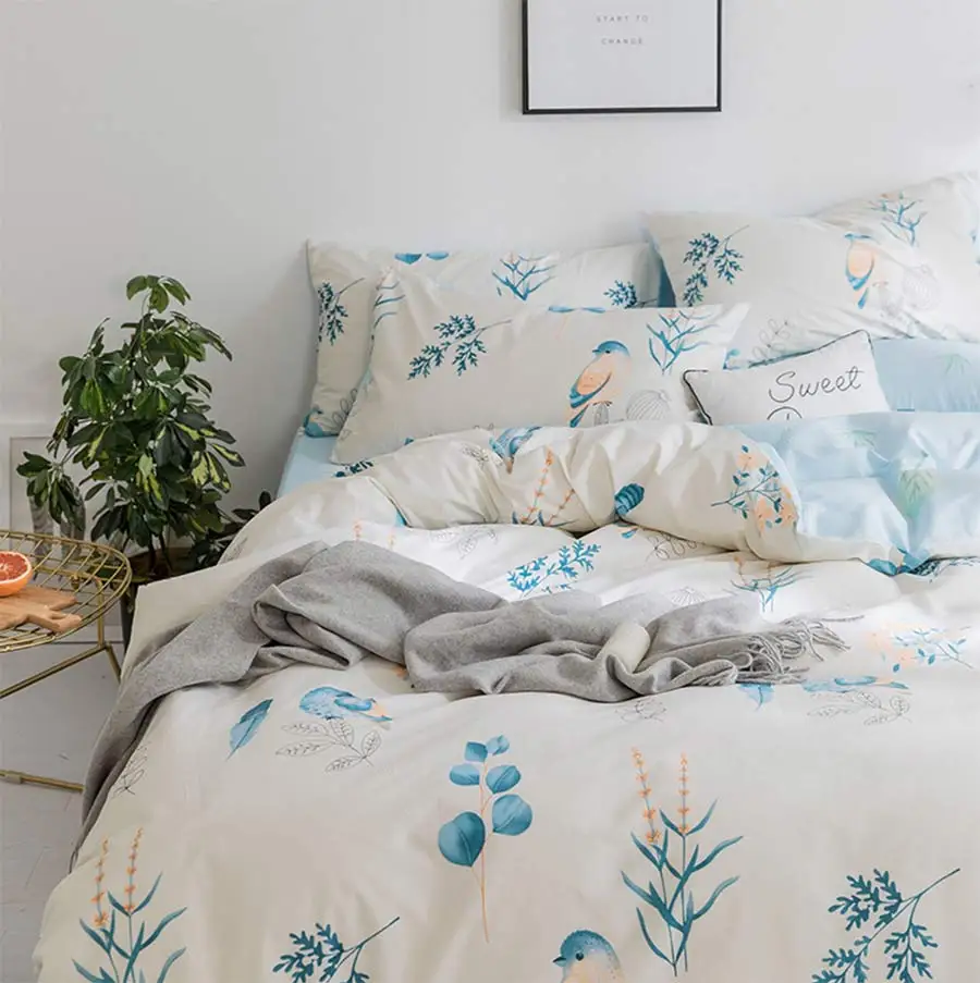 

American pastoral bedding set adult teen,twin full queen king cotton single double home textile bedsheet pillow case duvet cover