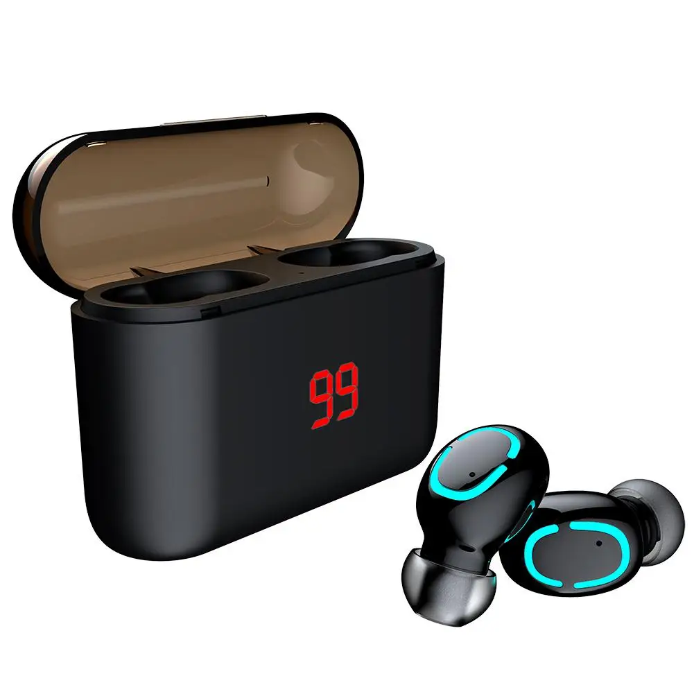Q32 HD TWS Bluetooth 5,0 мини наушники Встроенный микрофон с зарядным устройством Беспроводная гарнитура спортивные стерео наушники для Android IOS