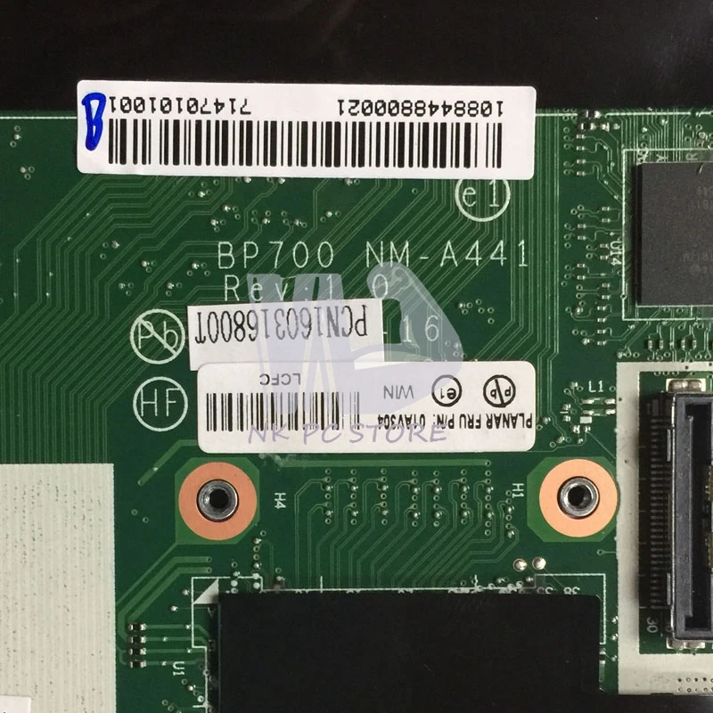 Bp700 nm-a441 FRU 01av304 для Lenovo ThinkPad P70 Материнская плата ноутбука 17 дюймов sr2fq i7-6700hq Процессор протестированы