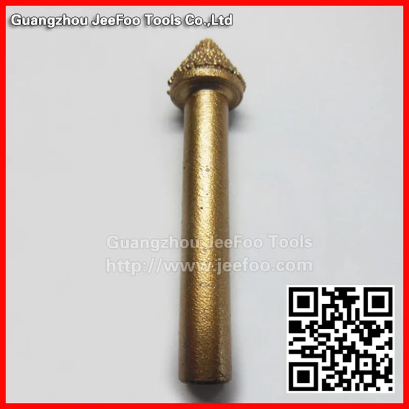 

A10-Angle 20 6*10*7mm Precision Granite Tapered Engraving Bits/ CNC stone brazing carving tool router bits for marble sandstone