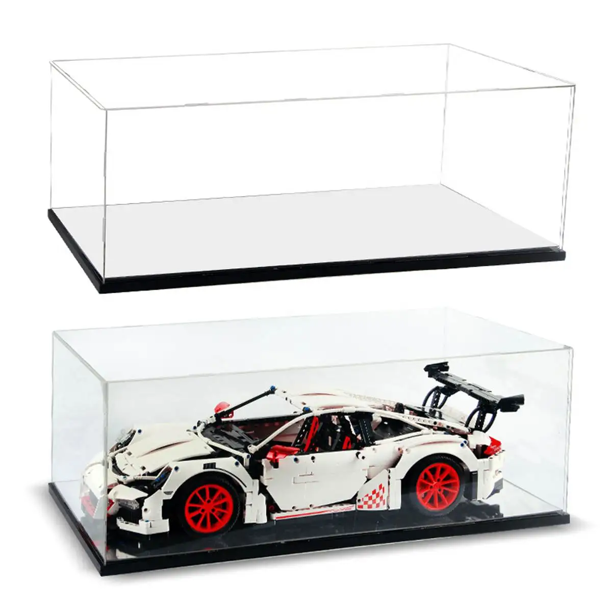 Us 5633 Acrylic Display Case Box For Lego 42056 For Porsche 911 Gt3 Rs For Bugatti Chiron Technic Series Toy Bricks Model Not Included In Blocks