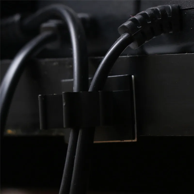 10 шт./компл. кабельные зажимы клей шнур управление провода Организатор держатели проводов 0," зажим белый намотки кабеля