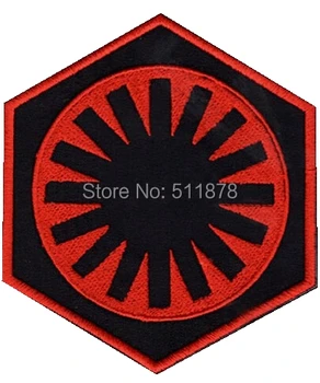 

3" Star Wars The Force Awakens New Order Red Patch shoulder Movie TV Series Cosplay Costume Embroidered Emblem iron on patch
